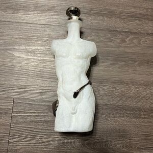 Vintage decanter male body